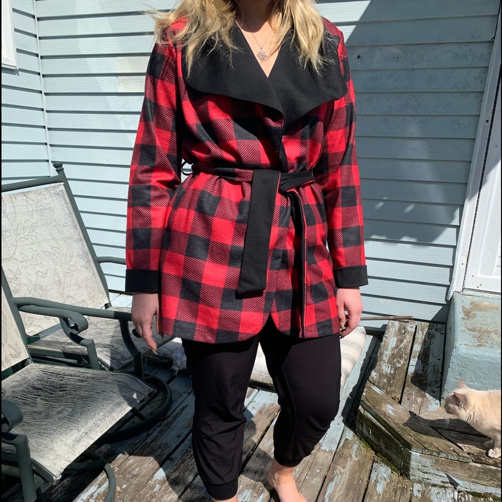 Plaid wrap jacket - Picture 5 of 6